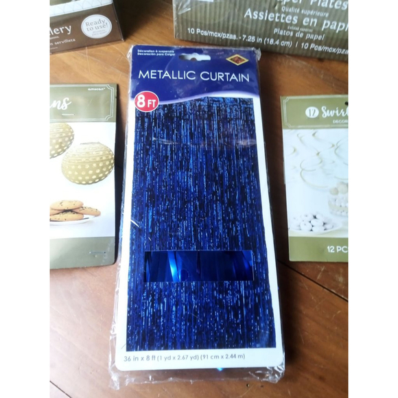 Blue Gold Party Supplies - Picture 3 of 6